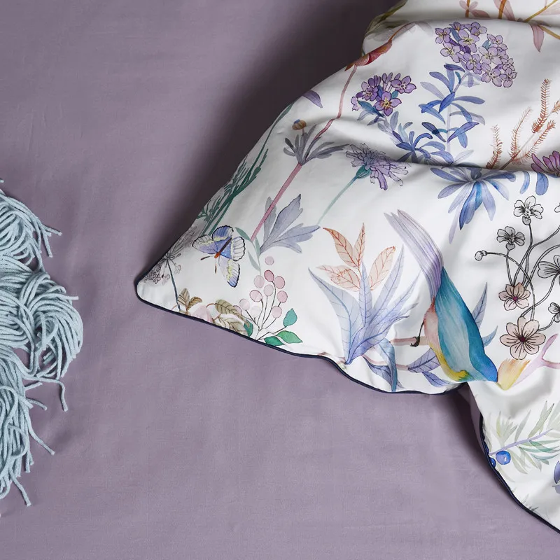 Bonenjoy Bedding Set Luxury 100%Egyptian 60S Long-staple Cotton Bed Linen Queen Size Bed Cover Birds Digital Printed Bedding Set Bonenjoy Bedding Set Luxury 100%Egyptian 60S Long-staple Cotton Bed Linen Queen Size Bed Cover Birds Digital Printed Bedding Set