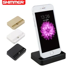SHIMMER Portable Desktop Data Sync USB Cradle Dock Charger Charging Station For iPhone SE 5 5S 5c 6 Plus 6s 6s 7 plus