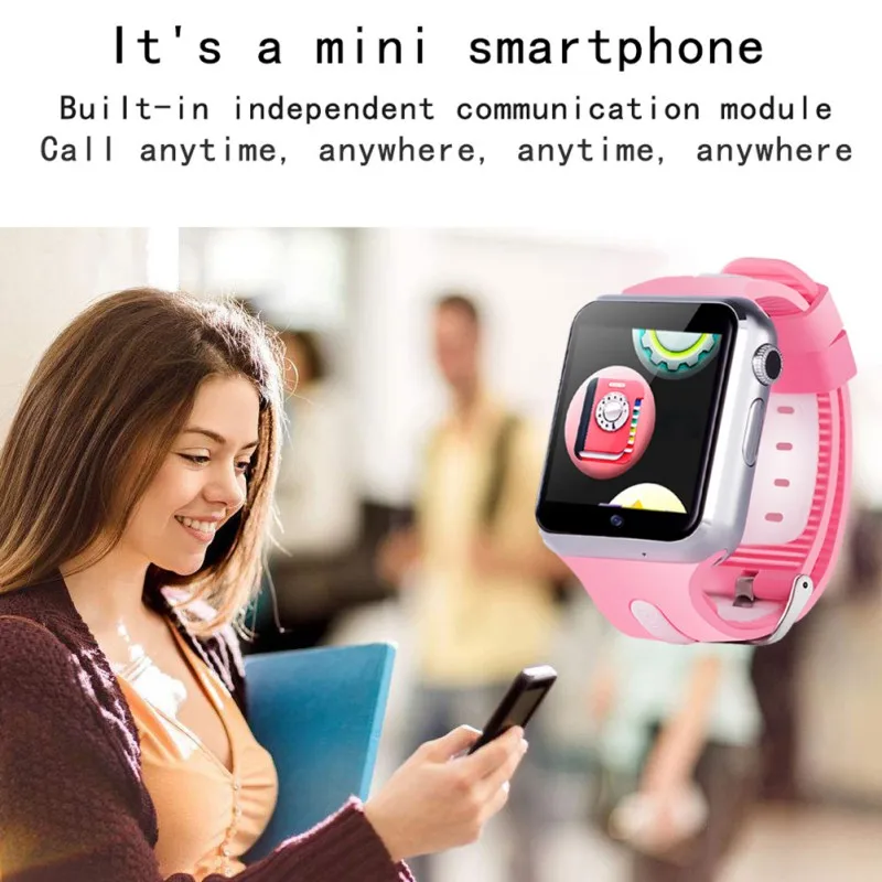  Waterproof 3G Wifi Smart Watch GPS Safe Sport Fitness Tracker Downloadable APP Multi-Language Optio