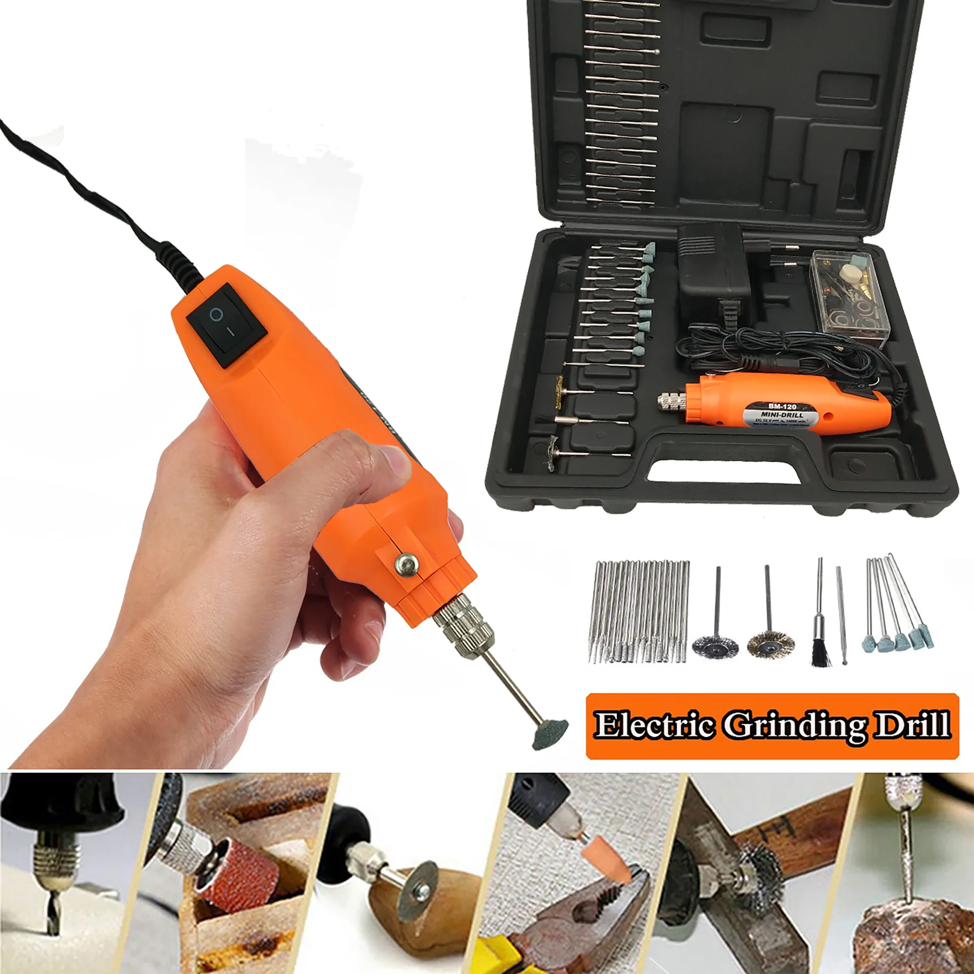 

Power Tools Household 12V Charging Electric Mill Mini Mini Electric Grinder Polishing and Polishing Machine