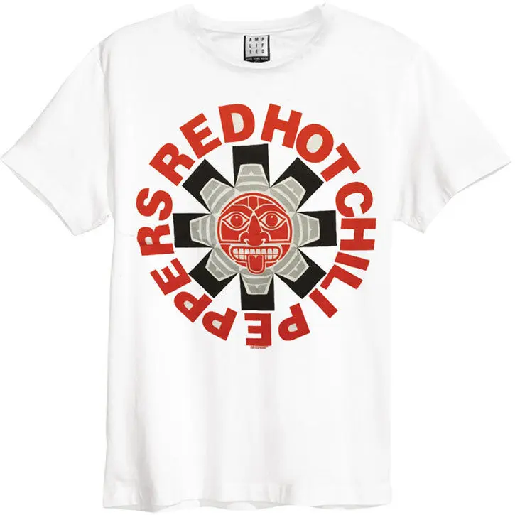 Red Hot Chili Peppers Для мужчин с ацтекским принтом slim fit футболка белая | Мужская одежда