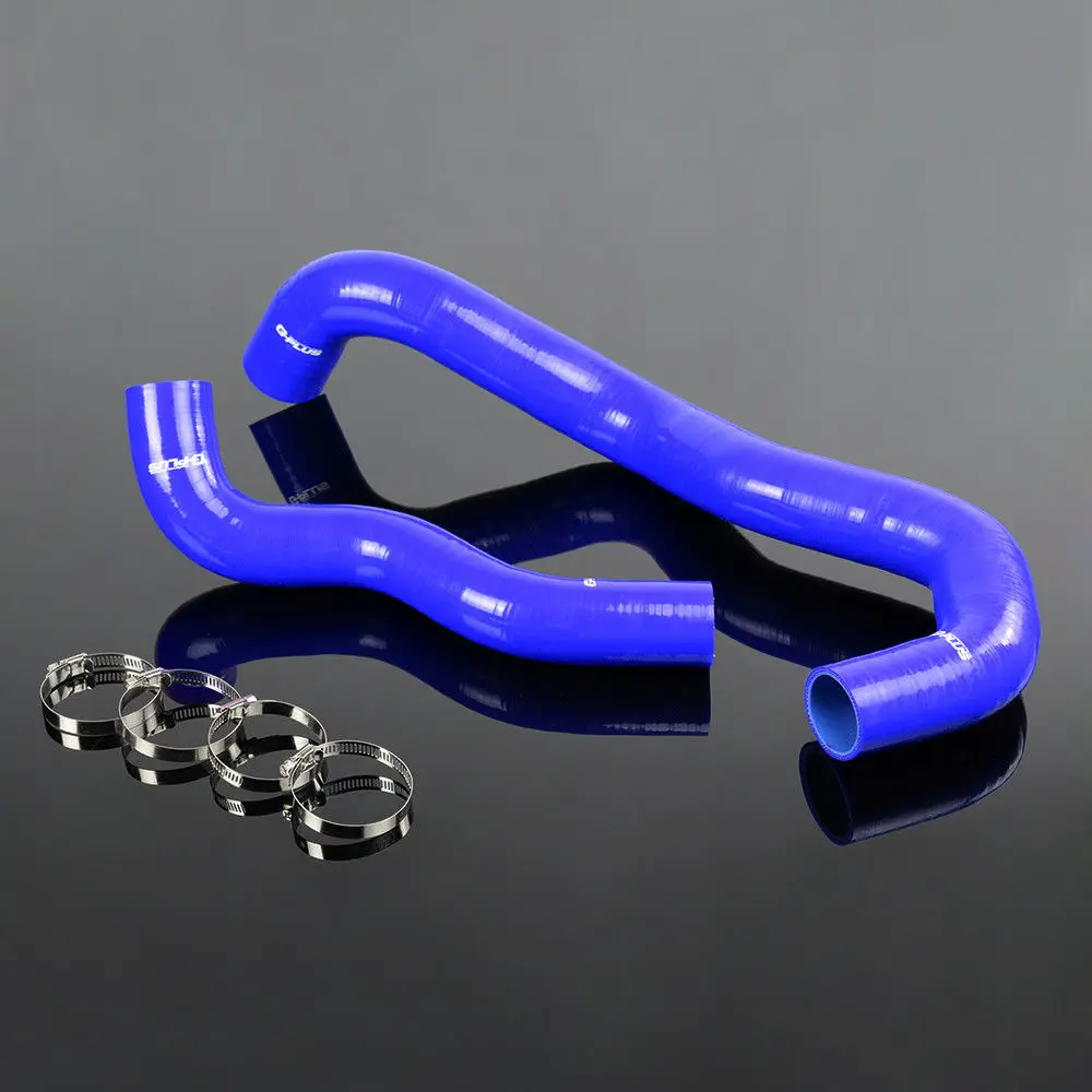 

US Shipping Blue For 03-07 FORD F250 6.0L Diesel Twin Beam Silicone Radiator Hose Clamps Kit