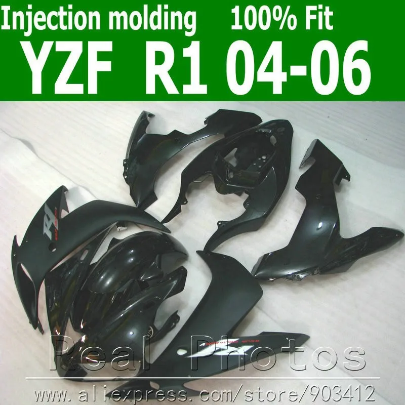 100% комплект обтекателей под давлением для YAMAHA R1 2004 2005 2006 белый красный черный