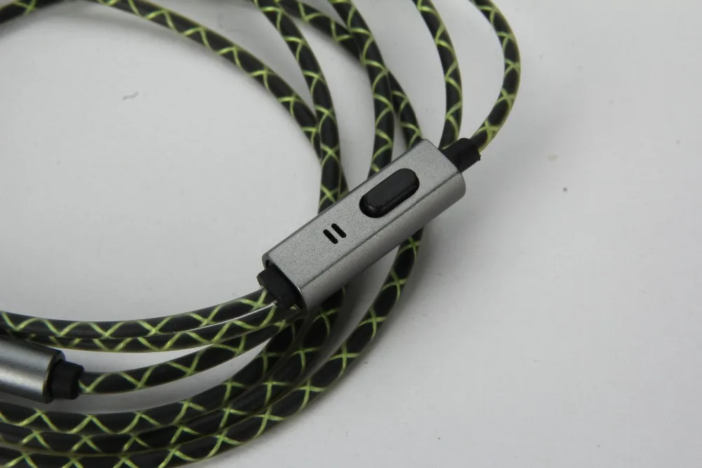 Replace Green Audio Cable Wire With mic For DUNU DK 3001 Falcon C