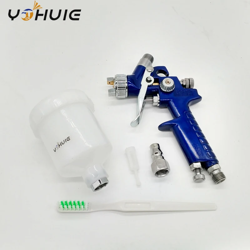 

YOHUIE HVLP Spray Gun 0.8mm/1.0mm Nozzle H-2000 HVLP Spray Gun Mini Air Paint Spray Guns Airbrush For Painting Car Aerograph