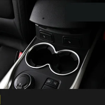 

ABS Carbin Fibre /Silver Cup Storage Decorated Frame For Renault Kadjar 2016-2017 Z2EA1080