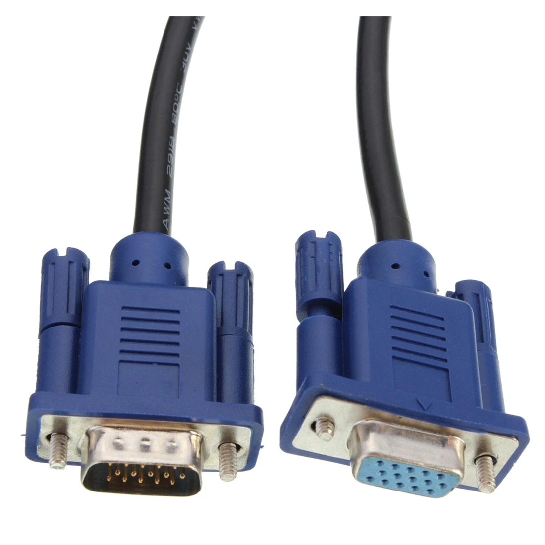 Кабель удлинитель для розетки VGA SVGA 1 5 м цвет черный и синий|extension cable|cable pcsvga svga |