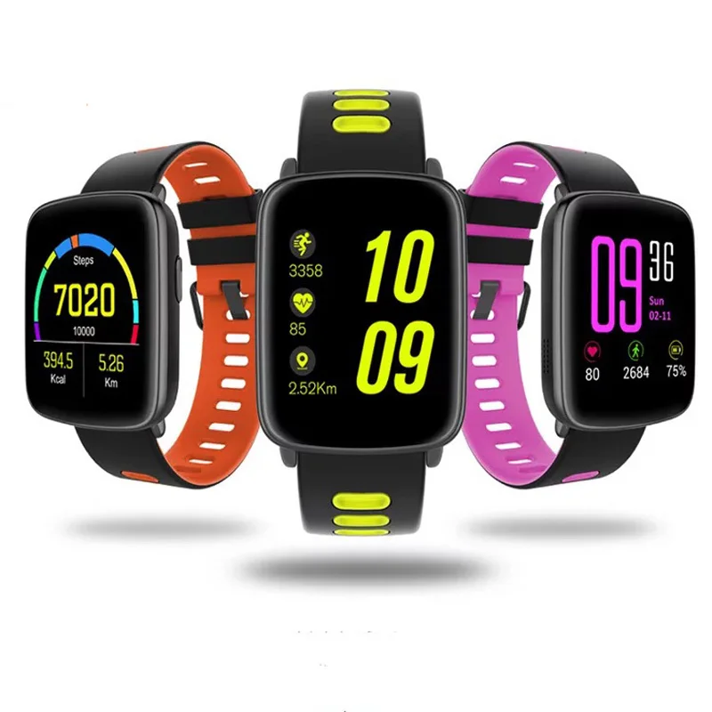 

Itek Bluetooth Sports Smart Watch IP68 Waterproof Support Fitness Heart Rate Tracker Message Reminder Dial Call for iOS Android
