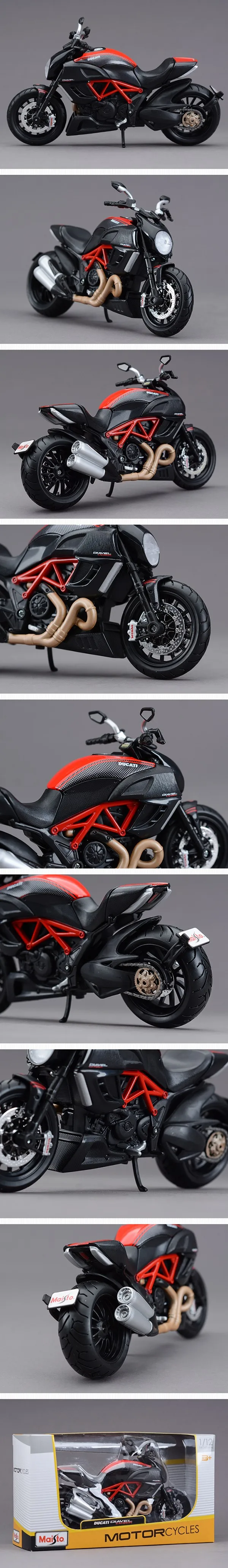 MAISTO DMH Diavel модель мотоцикла 1:12 Масштаб мотоцикл литой металлический велосипед миниатюрная гоночная игрушка для коллекции подарков