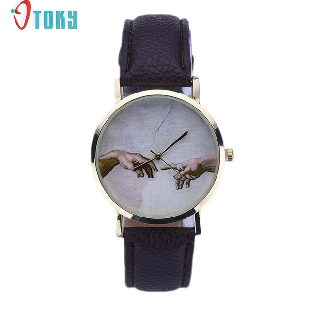 OTOKY Willby Art Pattern Women Lady PU Leather Quartz Wrist Watches 161213 Drop OTOKY Willby Art Pattern Women Lady PU Leather Quartz Wrist Watches 161213 Drop
