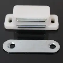 4 piezas de plástico magnético alacena armario tapón de puerta auto-alineación armario Puerta de cocina armario imán