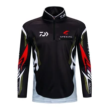 Males’s Lengthy Sleeve Fishing Jersey UPF 50+ Solar Safety Efficiency Lengthy Sleeve T Shirt Energetic Quarter-Zip QuickDry Sports activities Tops