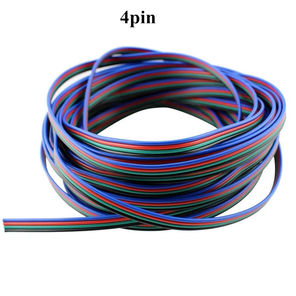 Удлинитель OSIDEN 1 м 5 м 10 м 2pin провод 4Pin 5pin 22 awg провод RGB+ белый провод Соединительный кабель для 3528 5050 светодиодные ленты светильник