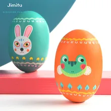 Детские случайные цвета деревянные песочные яйца инструменты ударные пески музыкальные игрушки для детей обучения