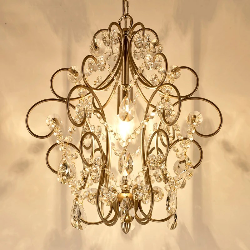 

Home Decoration Lighting crystal chandelier Europe Country Candle Chandelier Wrought Iron Suspension Lamp Hanging Light home