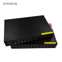10port POE 48v 10 port gigabit unmanaged poe switch 8*10/100 mbps POE poort; 2*10/100/1000 mbps UP Link poort; NVR poort 280M 4 port gigabit poe injector power over ethernet passive 1000 mbps 802 3at lan