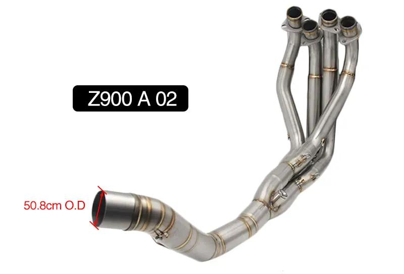 ZS Racing для Kawasaki Z900 мотоцикл полная система модифицированный Глушитель выхлопная труба средняя труба без шнуровки