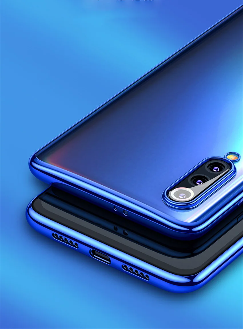 For Xiaomi Mi 9 Case 3D Laser Plating Bumper TPU Soft Clear Cover For Xiaomi Mi 9 SE Xiomi Mi9 Transparent Phone Cases (9)