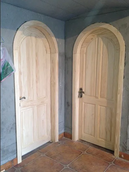 arched doors door wood interior rustic customize plate