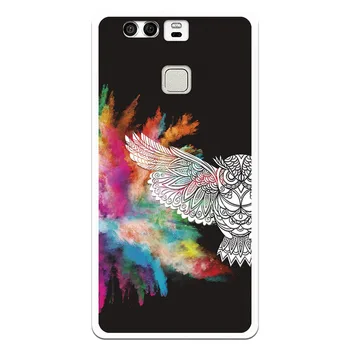 

Stand case costume drawing Owl WP006 for Huawei P9