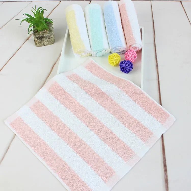 

Kindergarten Multi-color Small Handkerchief Children Wash Towel Cotton Beauty Care Face Towel Color Bright Happy Holiday Gift