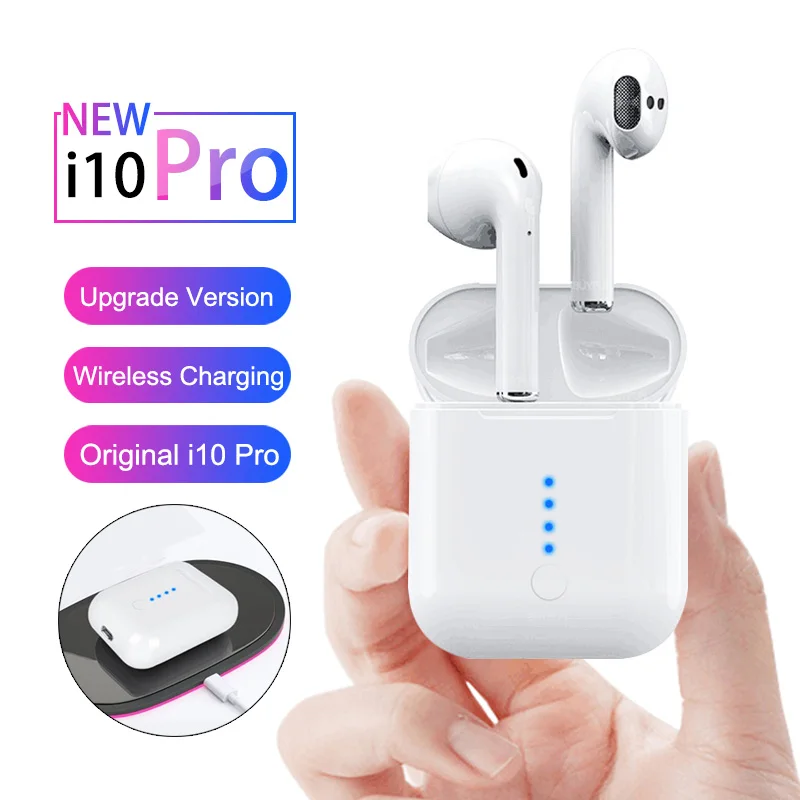 

i10 pro tws Bluetooth Earphones Wireless Handsfree Earbuds Keyless Touch Bluetooth 5.0 Headphones for Air Pods i 12 tws Iphon