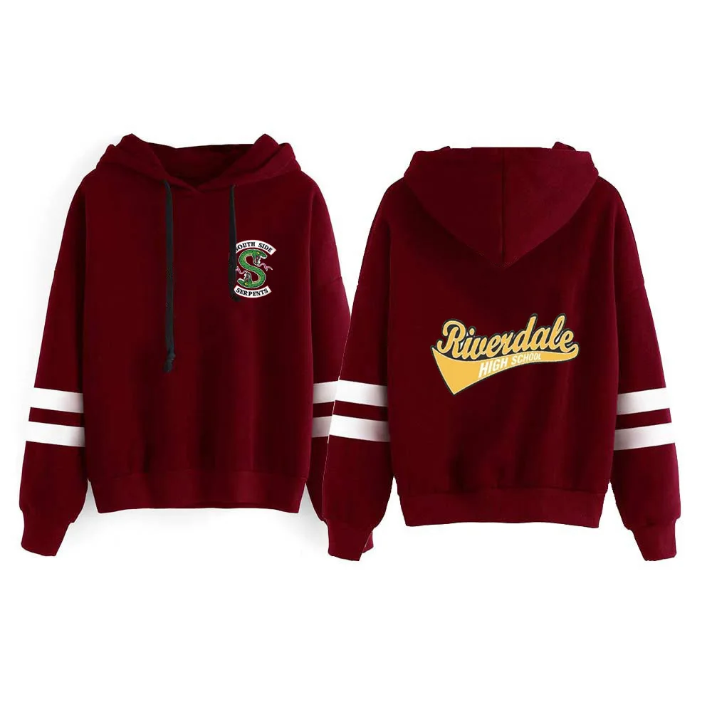 

New Fashion American TV Riverdale Hoodie Sweatshirts South Side Serpents Harajuku Hooded Streetwear Pullovers Kawaii Clothes Top