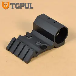 TGPUL AK охота 45 градусов Смещение боковой направляющей для монтажа лазерной или Мини Red Dot или фонарик черный