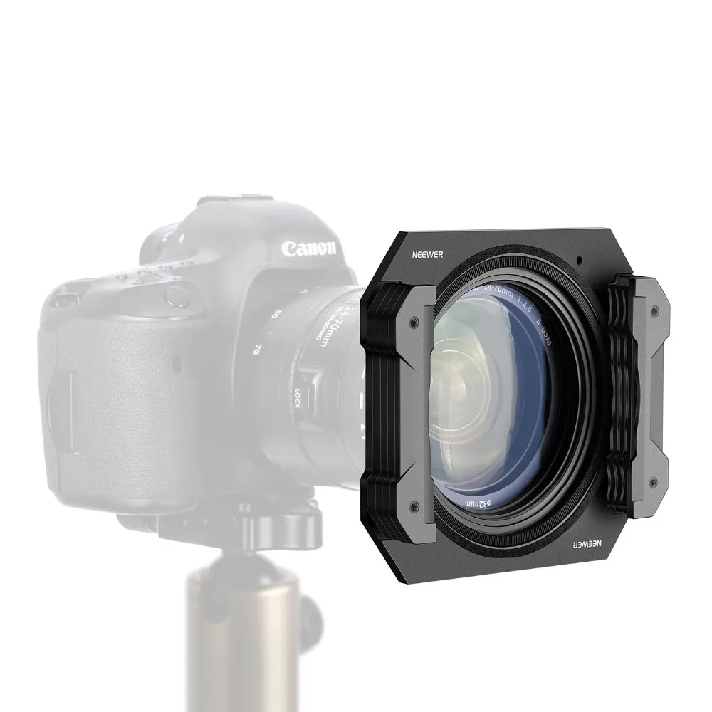 

Neewer 100mm Square Metal Filter Holder for 100x100 mm 100x150 mm Filter with a 82 mm Lens Adapter Ring