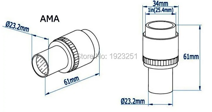 Лучший 0,75 xмикроскоп камера адаптер для окуляра/0.75X редукционный объектив wth 23,2 мм Диаметр интерфейса