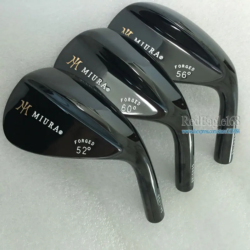 Cooyute جديد رجل نوادي الجولف ميورا الأسود غولف إسفين 52.54.56.60 درجة الذهب الحيوي r300 الصلب رمح نوادي الغولف شحن مجاني