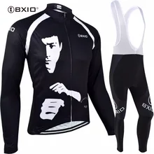 Bxio черные зимние велосипедные наборы Спортивная Одежда Mtb Kongfu человек полная молния Mtb Джерси Супер теплая одежда для велоспорта из Китая BX-0109H102
