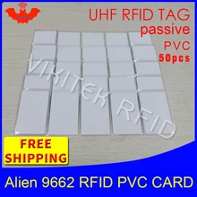 UHF RFID тег ПВХ Карта чужой 9662 915 МГц 868 МГц 860-960 МГц Higgs3 EPC ISO18000-6C 50 шт. Смарт-карта Пассивная RFID Метка