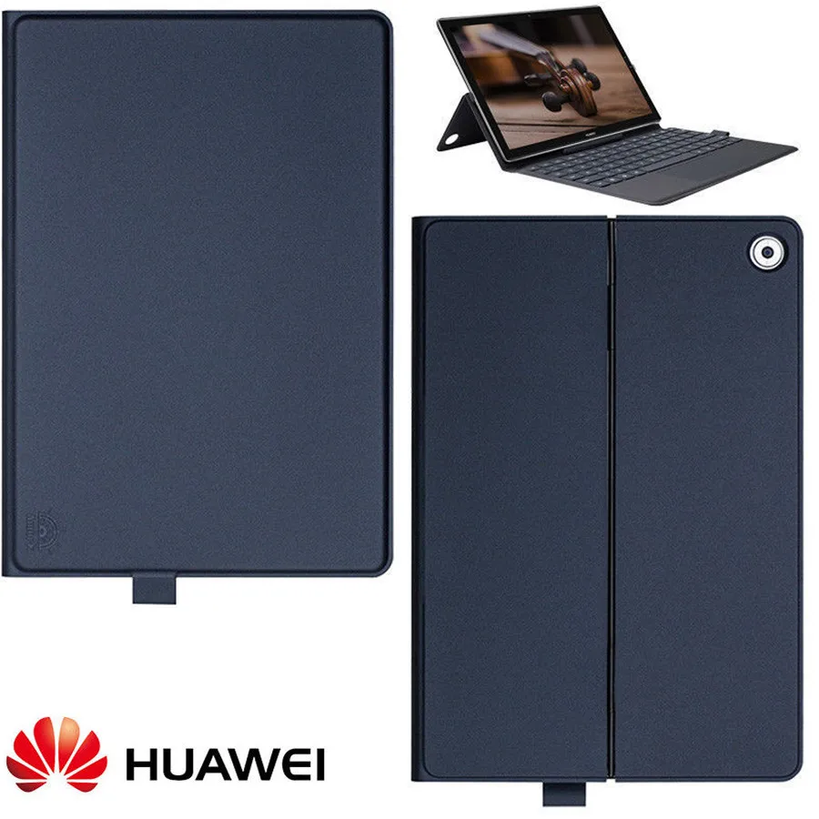 Original Official For Huawei MediaPad M5 /M5 Pro 10.8 inch Tablet Keyboard Case Flip Leather With Stand Cover - Цвет: Gray