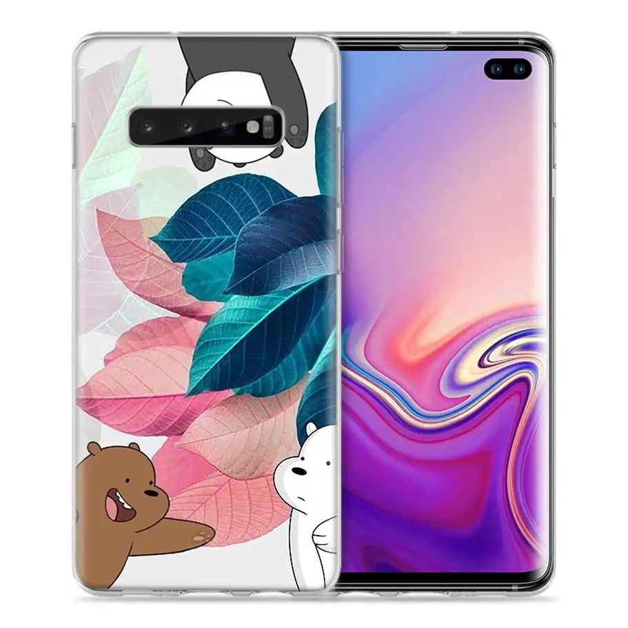 Мы льда голые медведи Чехол для samsung Galaxy S8 S9 S10 5G S10e S7 Note 8, 9, 10, J4 J6 плюс J5 J8 J3 силиконовый чехол для мобильного телефона с изображением персонажа мультфильмов сумки - Цвет: 04