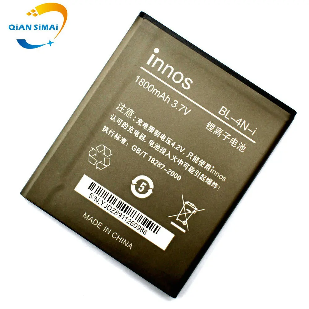 1 шт. новый литий ионный аккумулятор 1800 мАч для DNS S4503 S4503Q Q innos Small Dragonfly i6c i6 Batterij