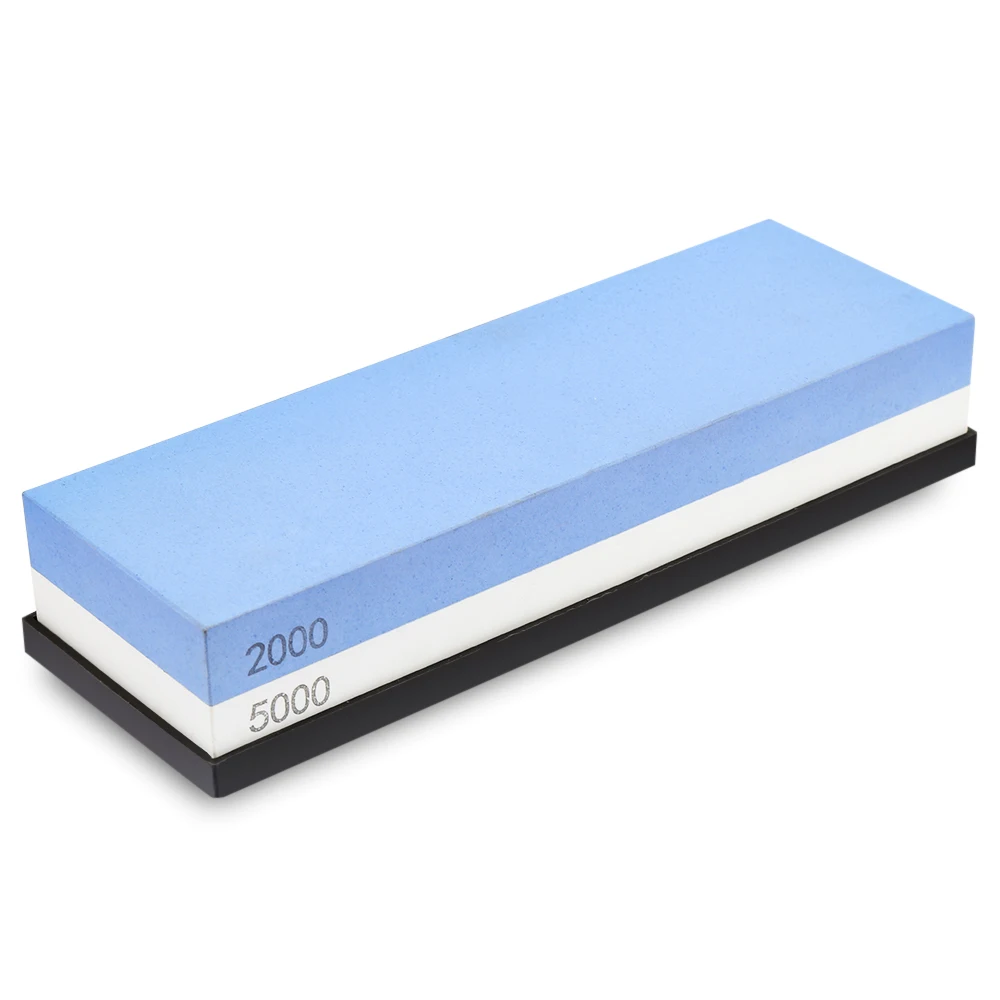 

Double-side Sharpening Stone 2000/5000 Grit Whetstone Grinder Knife Sharpener Stone Anti-slip Grindstone Kitchen Sharpening Tool
