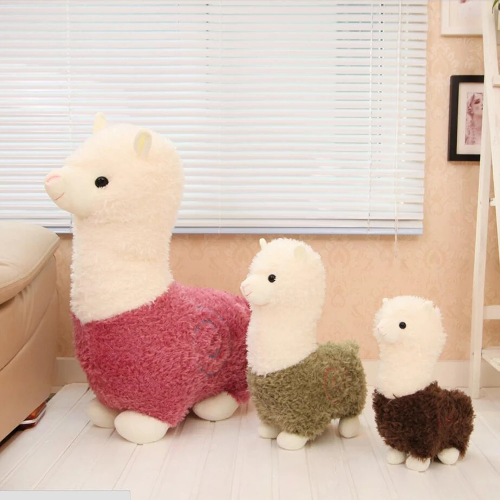 

Newest Soft plush toy multicolor Alpaca Doll Cute teddy Designed for girls More than three years old Gift for confession