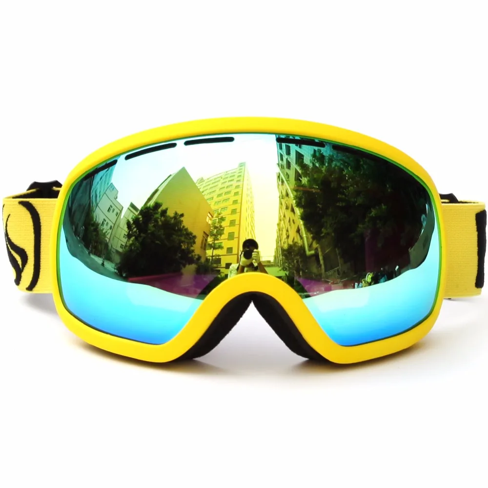 Benice бренд лыжные очки двойной слой линзы анти туман большие сферические профессиональные очки для женщин Многоцветный сноуборд очки маска