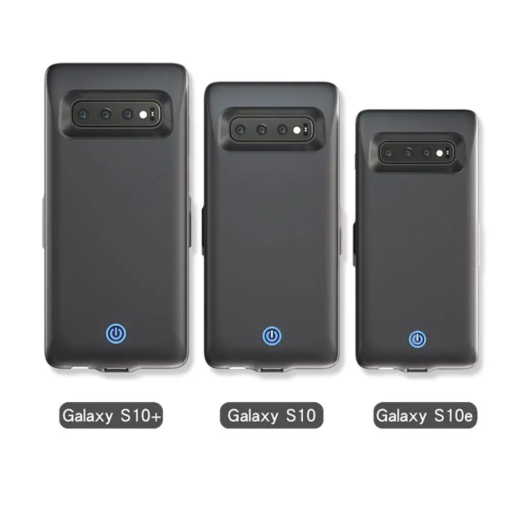 Черный тонкий Дополнительный внешний аккумулятор Extpower 7000 мАч для Samsung Galaxy S10 Plus