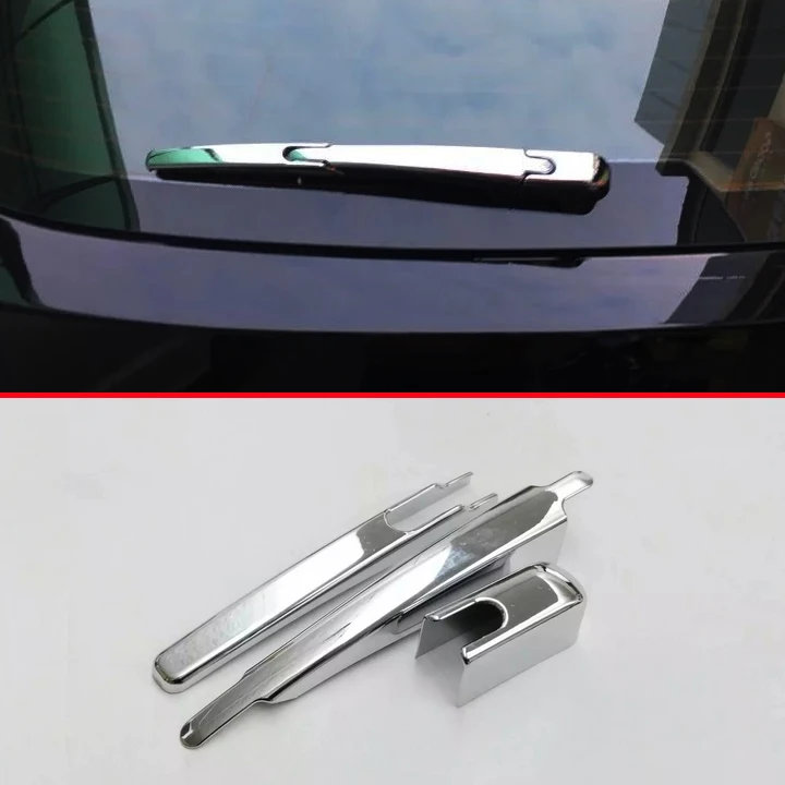 ABS Chrome Rear Window Wiper Nozzle Cover Trim For Peugeot 3008 2016