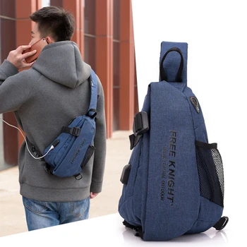 

Portable Packsack Man's Small Mini Backpack Racket Outdoors Bags With Charging Port Headphone Port Fashion Waterproof Polyester
