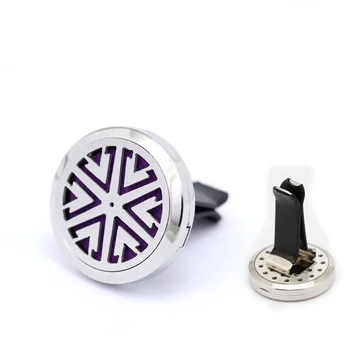 

2017 New 30mm 316 Stainless Steel Geometry Arrows Triangle Aromatherapy/Essential Oil Diffuser Perfume Locket Clip for Car
