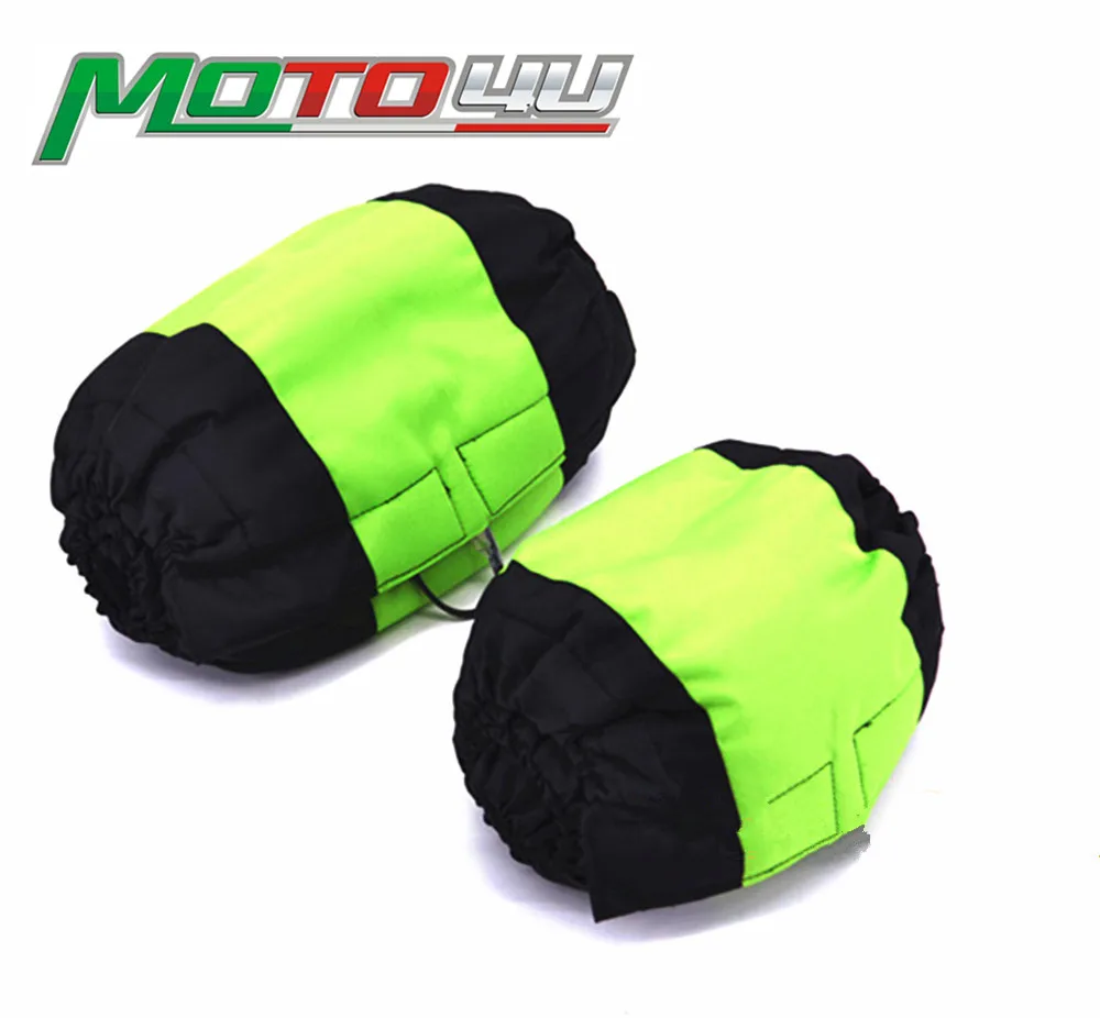 

1 pair Motorcycle Tire Warmer Set 120/ 190,120/200 17 Front and Rear Race Green and blcak tyre warmer