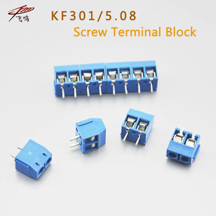

20 PCS KF301-5.0-2P KF301-3P Pitch 5.0mm KF301-2P Straight Pin PCB 2 Pin 3 Pin Screw Terminal Block Connector