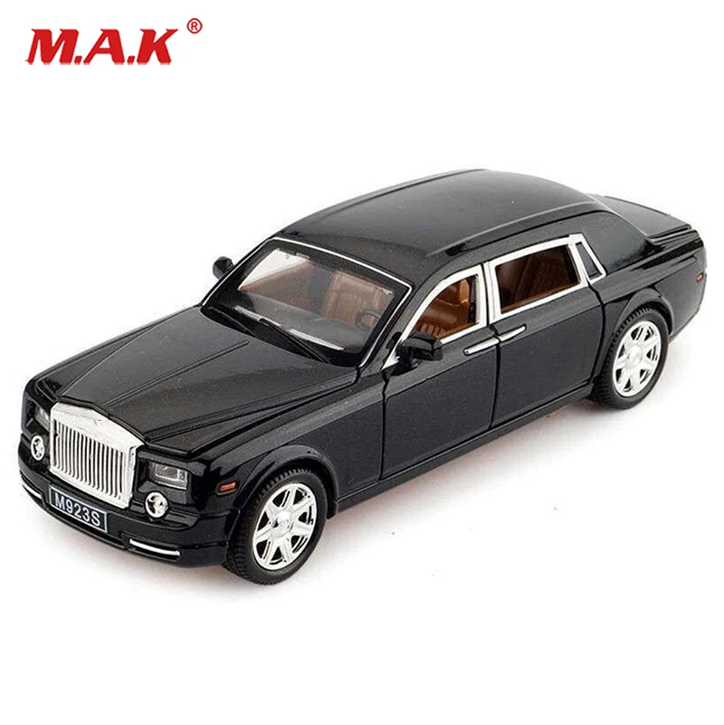 

3 colors Kids toys 1:24 Scale Rolls-Royce Phantom W Sound&Light Pullback Model Diecast Car mini model car toys W SOUND LIGHT