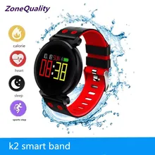 ZoneQuality IP68 K2 Bluetooth Smartwatch À Prova D’ Água Freqüência Cardíaca Pressão Arterial de Oxigênio No Sangue do Relógio Inteligente para iOS Android PK Xiaomi