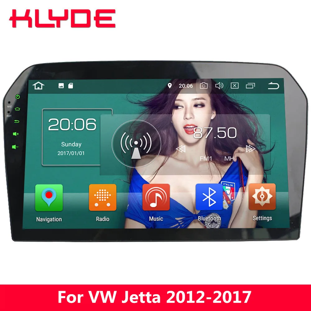 

KLYDE 10.1" IPS 4G Android 8 Octa Core 4GB+32GB Car DVD Multimedia Player For Volkswagen VW Jetta 2012 2013 2014 2015 2016 2017