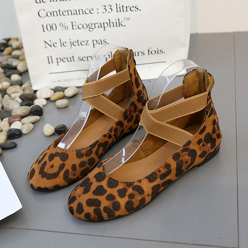leopard ballerina shoes