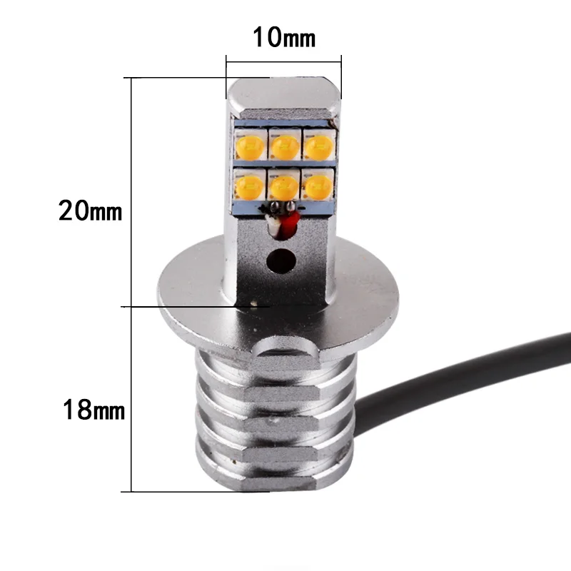 2 шт. H3 светодиодные лампы острый чип Led белый 12-SMD 750LM DRL дневные ходовые огни противотуманный светильник s автоматические светодиоды автомобильный светильник источник лампы 12 В